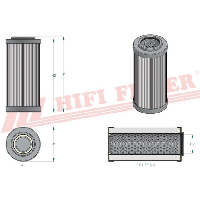 Filtre Hydraulique SH 57152 Hifi Filter référence fournisseur HIFSH57152